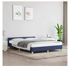 Image de Bedframe met hoofdeinde zonder matras 140x200 cm stof blauw347421