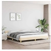 Image de Bedframe zonder matras stof cràmekleurig 200x200 cm347444