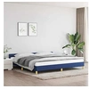 Image de Bedframe met hoofdeinde zonder matras 200x200 cm stof blauw347445