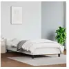 Image de Cadre de lit avec tête de lit sans matelas blanc 100x200 cm