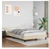 Image de Bedframe met hoofdeinde zonder matras 120x200 cm cràmekleurig347491