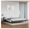 Image de Bedframe met hoofdeinde zonder matras 160x200 cm grijs347511
