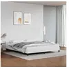 Image de Cadre de lit avec tête de lit sans matelas blanc 180x200 cm