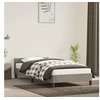 Image de Cadre de lit sans matelas gris clair 90x190 cm velours