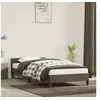 Image de Cadre de lit sans matelas gris foncé 90x190 cm velours