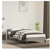 Image de Cadre de lit sans matelas gris clair 90x200 cm velours