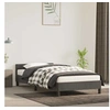 Image de Cadre de lit sans matelas gris foncé 90x200 cm velours