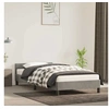 Image de Cadre de lit sans matelas gris clair 100x200 cm velours