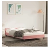 Image de Bedframe met hoofdeinde zonder matras 120x200 cm fluweel roze347566
