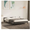 Image de Cadre de lit sans matelas gris foncé 140x190 cm velours