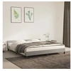 Image de Cadre de lit sans matelas gris clair 160x200 cm velours