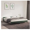 Image de Cadre de lit sans matelas vert foncï¿½ 160x200 cm velours