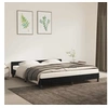 Image de Cadre de lit sans matelas noir 180x200 cm velours