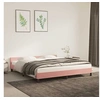 Image de Bedframe met hoofdeinde zonder matras 180x200 cm fluweel roze347590