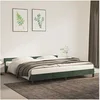 Image de Bedframe zonder matras 200x200 cm fluweel donkergroen347594