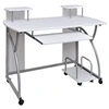 Image de Bureau d'ordinateur Blanc 110x52x88,5 cm Bois d'ingénierie