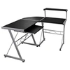 Image de Bureau d'ordinateur d'angle Noir 132x112x99cm Bois d'ingénierie