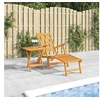 Image de Chaise Longue d'Extérieur Repose-pieds et Table Bain de Soleil Chaise de Jardin Meuble d'Extérieur Patio Terrasse 3120439