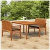 Image de Ensemble à dîner d'extérieur 3 pcs et coussins Acacia solide3120458
