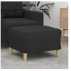 Image de Tabouret 60x50x41 cm tissu noir349267