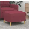 Image de Tabouret 60x50x41 cm tissu bordeaux349269