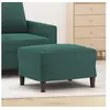 Image de Tabouret 60x50x41 cm similicuir vert foncé349295