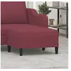 Image de Tabouret 70x55x41 cm tissu bordeaux349309