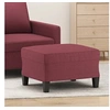 Image de Tabouret 60x50x41 cm tissu bordeaux349333