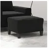 Image de Tabouret 60x50x41 cm microfibretissu noir349344