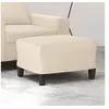 Image de Tabouret 60x50x41 cm microfibretissu beige349346