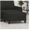 Image de Tabouret 70x55x41 cm tissu noir349351