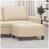 Image de Tabouret 70x55x41 cm microfibretissu crème349365