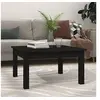 Image de Table basse Noir 55x55x30 cm Bois massif de pin814233