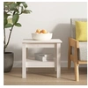 Image de Table basse Blanc 45x45x40 cm Bois massif de pin814265