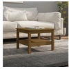 Image de Table basse Marron miel 55x55x40 cm Bois massif de pin