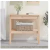 Image de Table console 80x40x75 cm Bois massif de pin