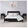Image de Tables de chevet 2 pcs Noir 79,5x38x65,5 cm Bois de pin massif814548