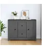 Image de Buffet Gris 100x35x74 cm Bois massif de pin814566