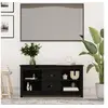 Image de Meuble TV Noir 103x36,5x52 cm Bois de pin massif814573