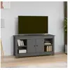 Image de Meuble TV Gris 103x36,5x52 cm Bois de pin massif