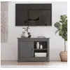 Image de Meuble TV Gris 70x36,5x52 cm Bois de pin massif