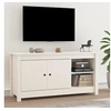 Image de Meuble TV Blanc 103x36,5x52 cm Bois de pin massif814590