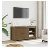 Image de Meuble TV Marron miel 103x36,5x52 cm Bois de pin massif814592