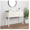 Image de Table Console Table de Couloir Table d'Entrée Table d'Appoint Salon Salle de Séjour Maison Intérieur Blanc 100x35x75 cm Bois Massif de Pin