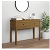 Image de Table console Marron miel 100x35x75 cm Bois massif de pin814617