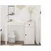 Image de Bureau Blanc 100x50x75 cm Bois massif de pin