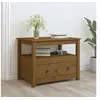 Image de Table basse Marron miel 71x49x55 cm Bois massif de pin820939