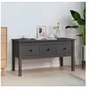 Image de Table basse Gris 102x49x55 cm Bois massif de pin820943