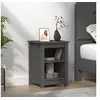 Image de Table de chevet Gris 40x35x55 cm Bois de pin solide820960