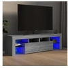 Image de Meuble TV avec lumières LED Sonoma gris 140x36,5x40 cm